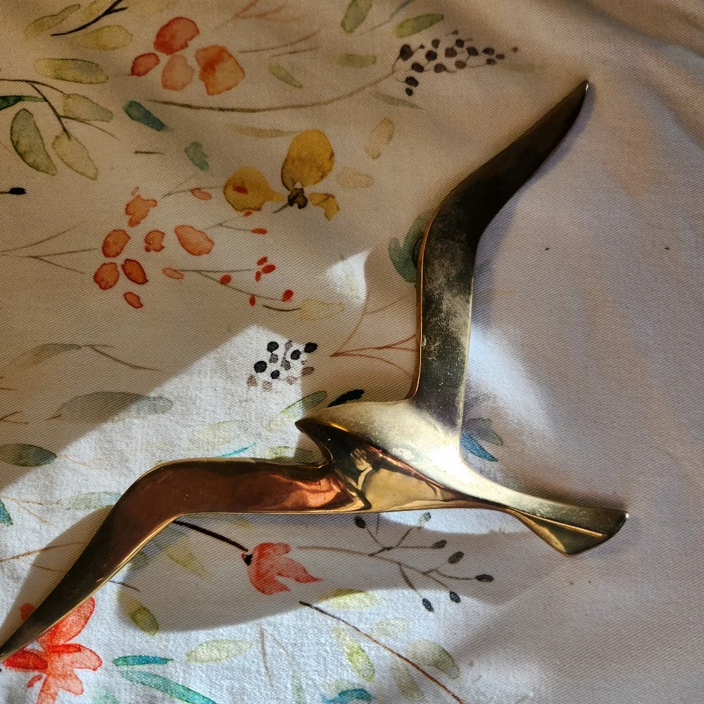Set of 3 Solid Brass Seagulls - Picture 4 of 5